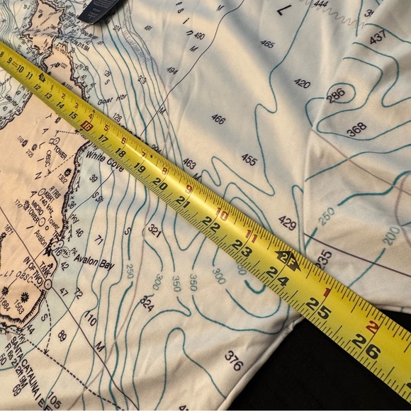 NEW! Top Deck Gear Nautical Chart T Shirt Size XL Santa Catalina Island NWT! - Picture 6 of 11